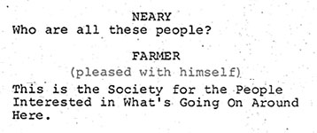 script excerpt from Close Encounters of the Third Kind (1977)